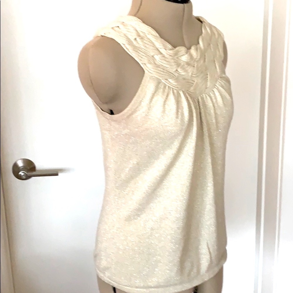 August Silk, 83%Cotton Top, NWOT